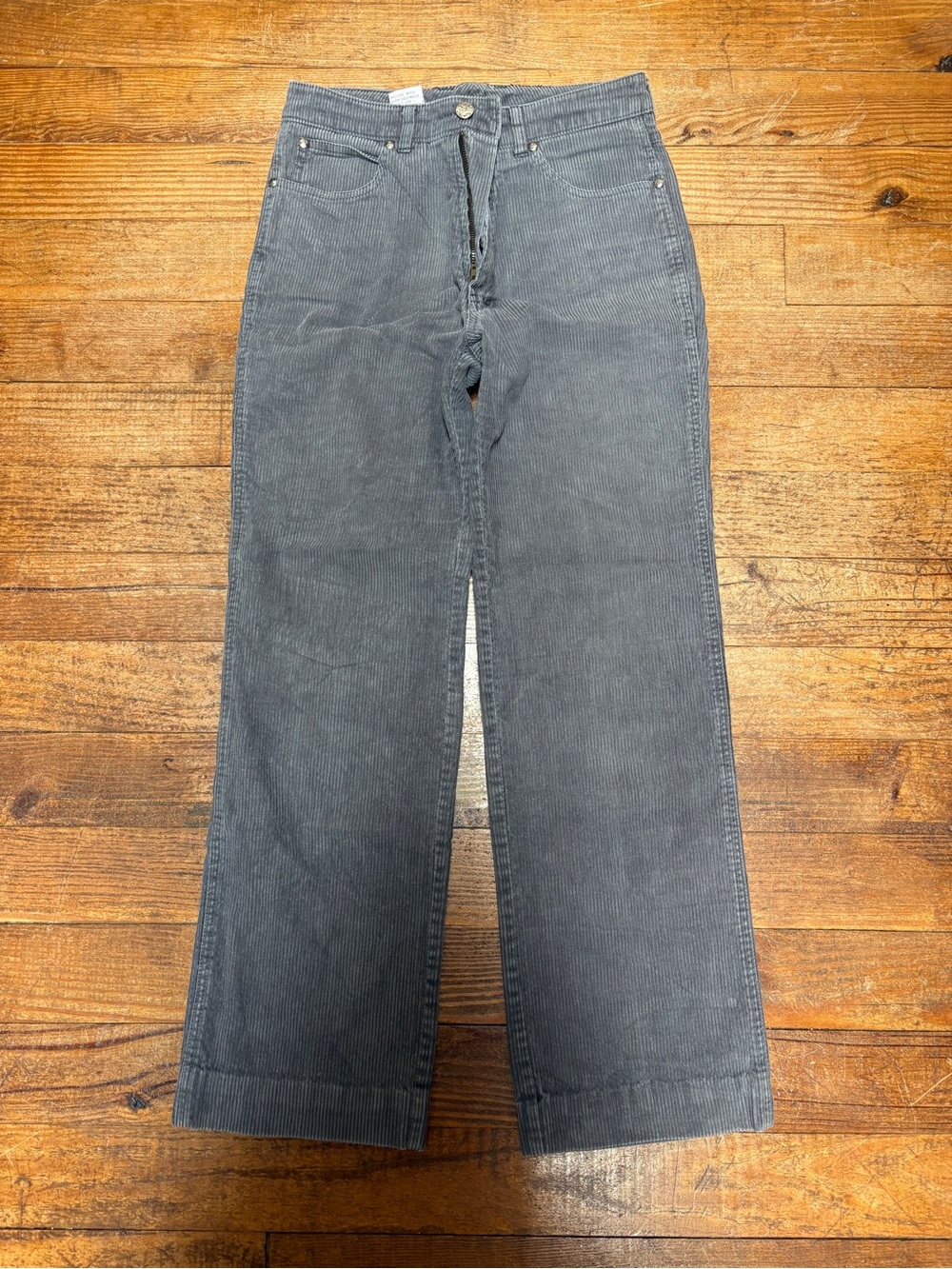 Sergio Valente Women's Wide-Leg Corduroy Jeans in Charcoal